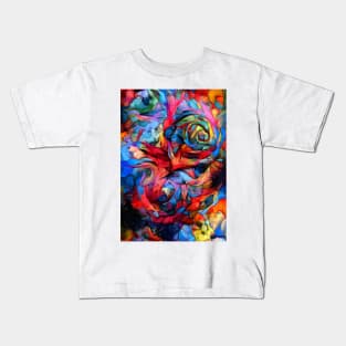 Knitted Flowers Kids T-Shirt